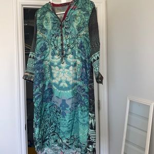 Limelight silk Kurta Pakistani